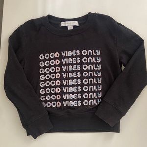 4T spiritual gangster good vibes lightweight sweatshirt